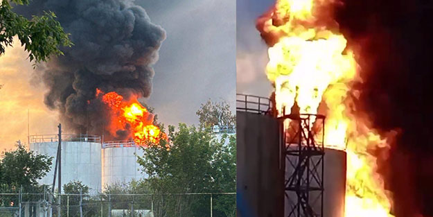 Rusya'da petrol rafinerilerine peş peşe dron saldırısı