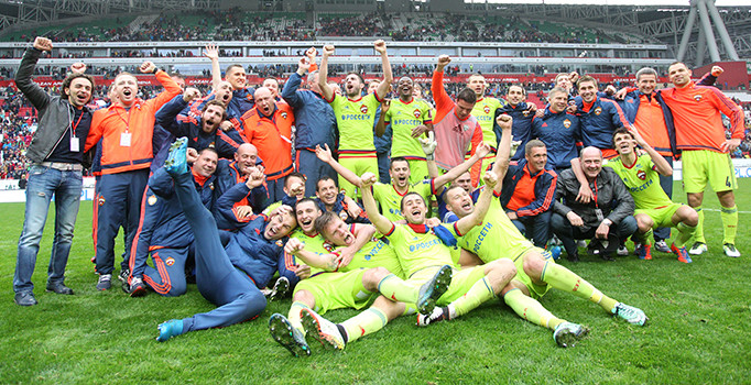 Rusya'da şampiyon CSKA Moskova