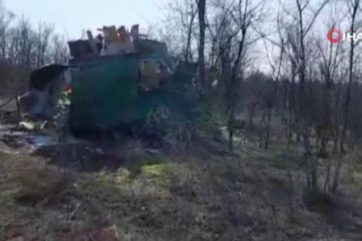 Rusya'da sınır kontrol noktasına roket düştü