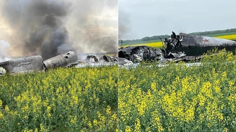 Rusya'da Tu-22M3 bombardıman uçağı düştü