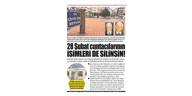 Rütbelerinden sonra isimleri de siliniyor