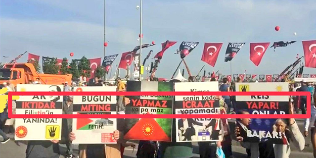 Saadet Partililerden skandal! Bu rezil pankartı açtılar