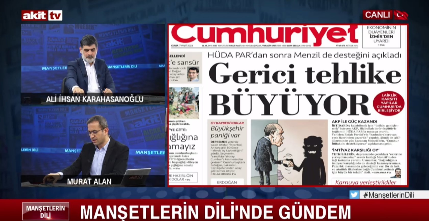 Saadet Partisi bunu yutacak mı? Cumhuriyet’ten küstah karikatür ve manşet