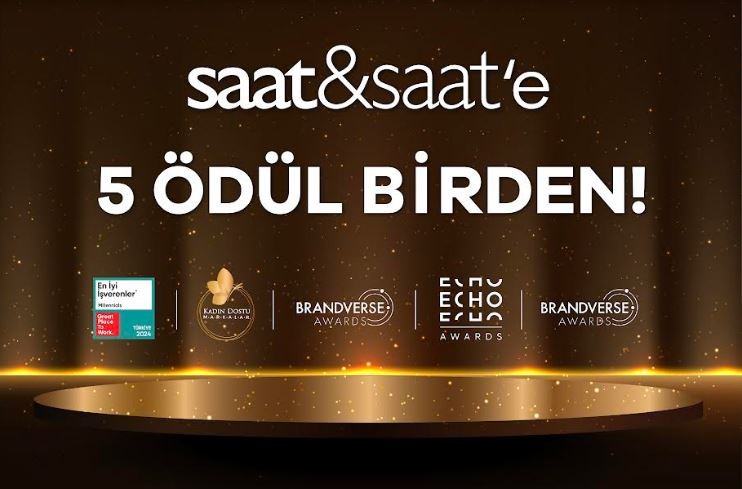 Saat&Saat yılın ilk yarısında 5 farklı ödülün sahibi oldu!