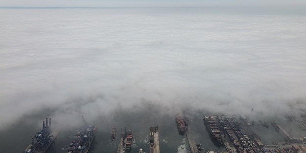 Sabah saatlerinde etkili oldu! Havadan görüntülendi