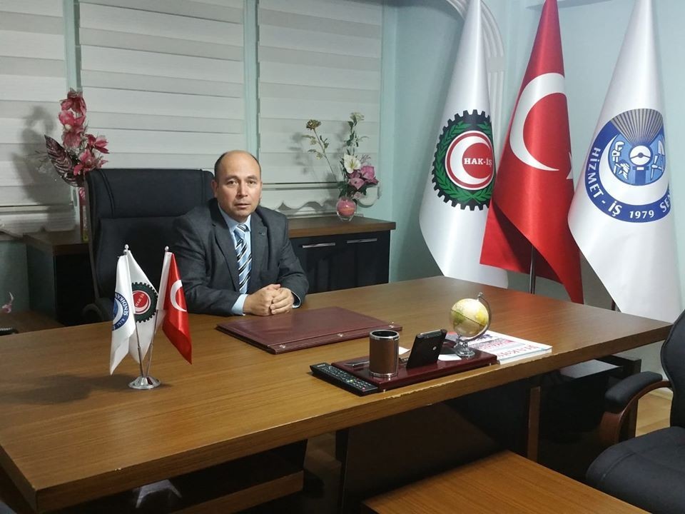 Sabahattin Ödemiş, Hizmet-İş Sendikası Kütahya Şube Başkanı oldu 