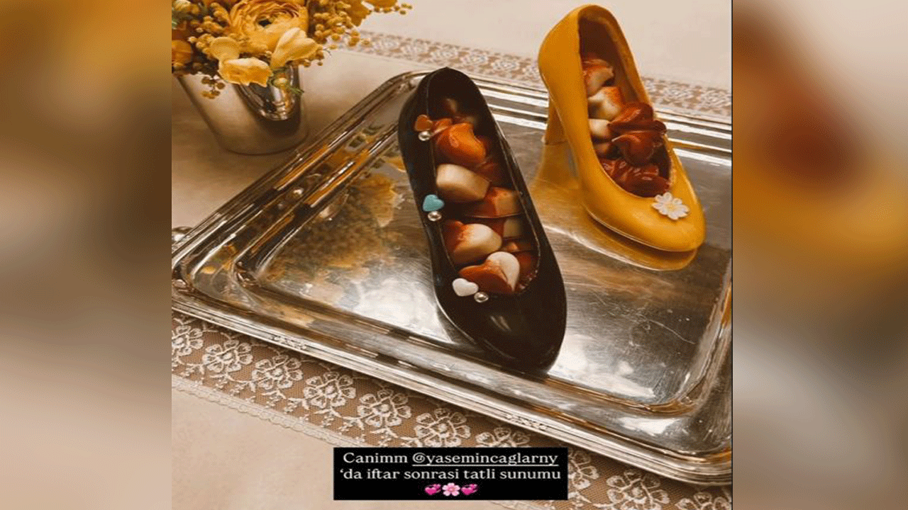 Sabancıların gelini 'yok artık' dedirtti: Ayakkabıda iftar sunumu mu olur?