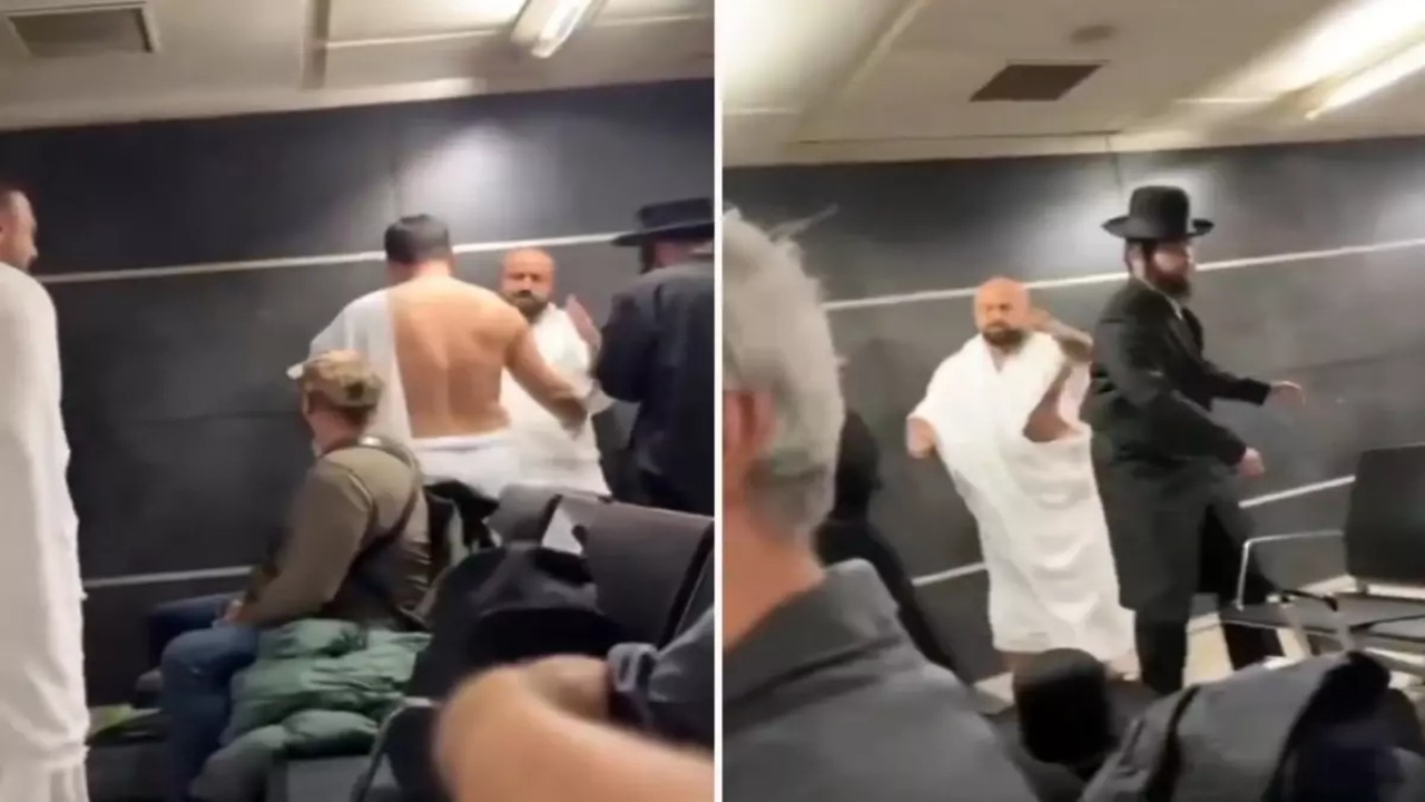 Sabiha Gökçen’de Türk umreciler azgın Yahudilerle karşılaştı! Ortalık çok fena karıştı