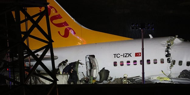 Sabiha Gökçen'deki uçak kazasında pilot ve kulenin konuşması