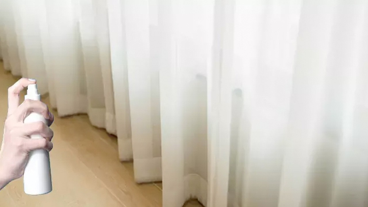 Saç spreyiyle perde derdinden kurtulun: Sadece 1 şişe! Toz, kir, meyve suyuna karşı kesin çözüm