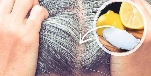 Saçınızı beyazlardan kurtarırken bakım yapan doğal tarif