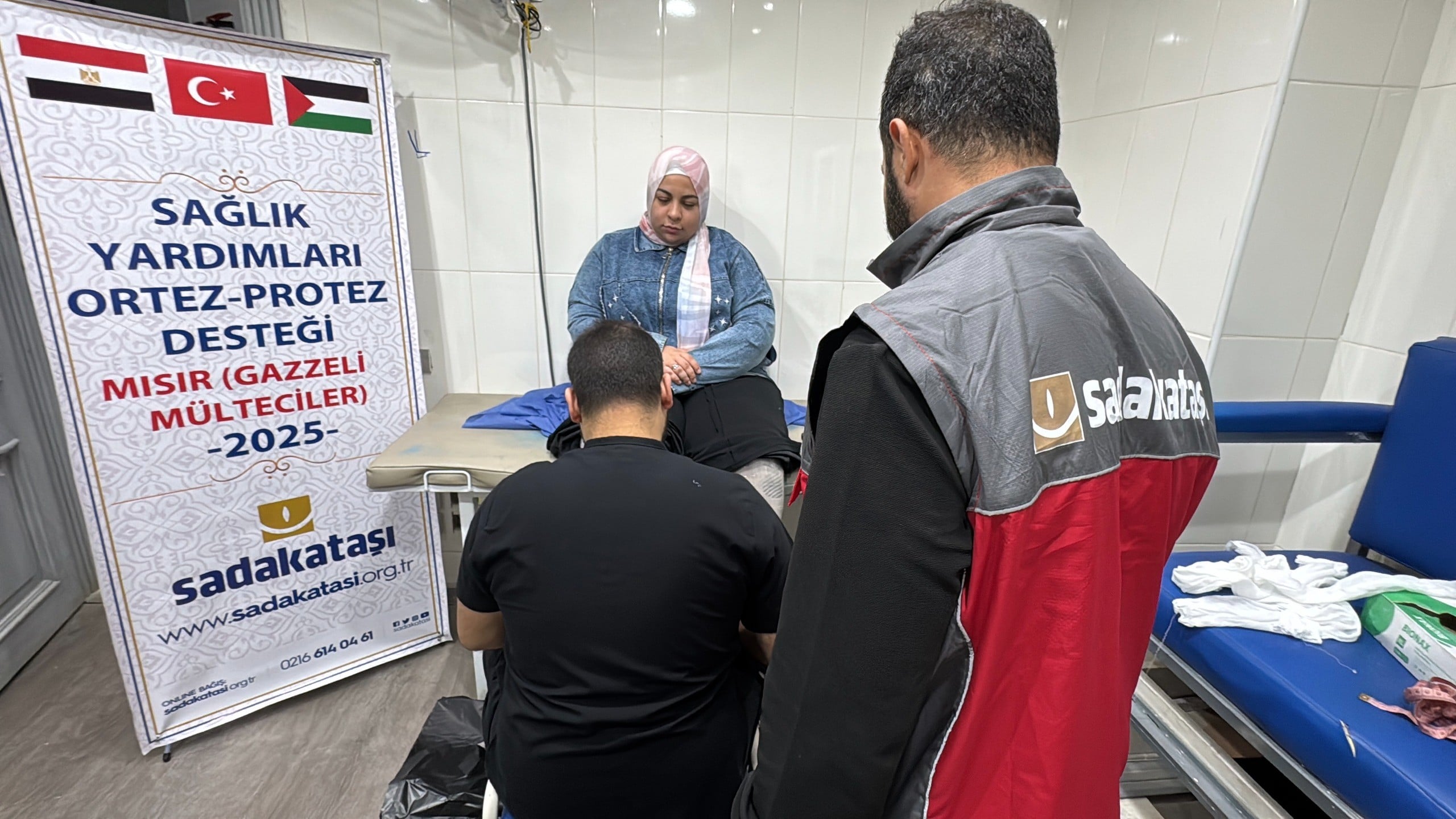 Sadakataşı Gazzeli savaş mağdurlarına protez desteği sağladı