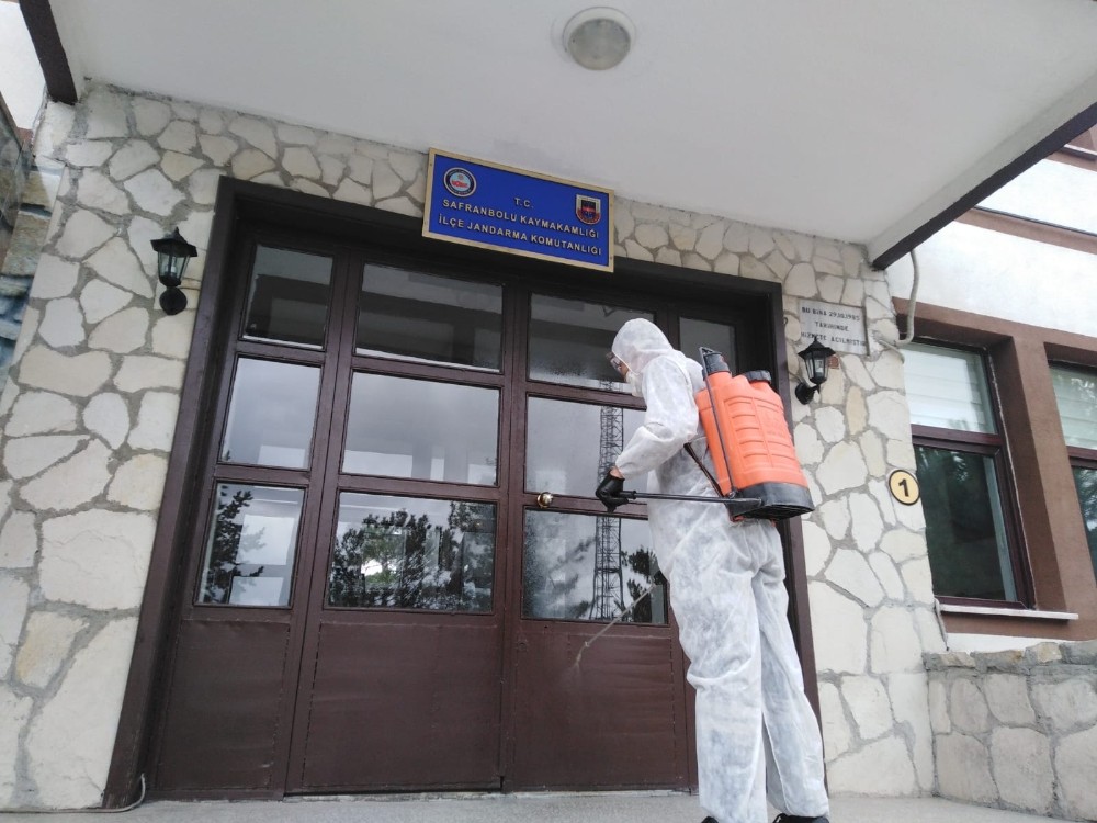 Safranbolu’da dezenfektasyon çalışması 