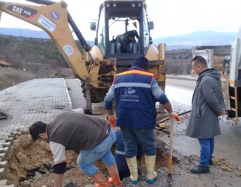 Safranbolu’da ekipler çalışıyor 