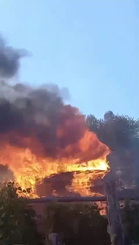 Safranbolu'da orman yangını evlere sıçradı