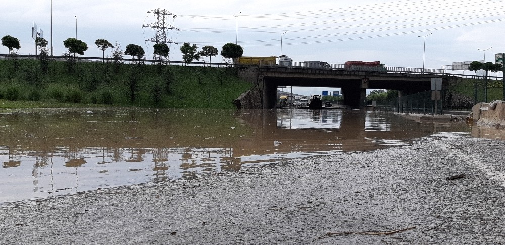 Sağanak yağış sanayi merkezi Dilovası’nu su altında bıraktı 