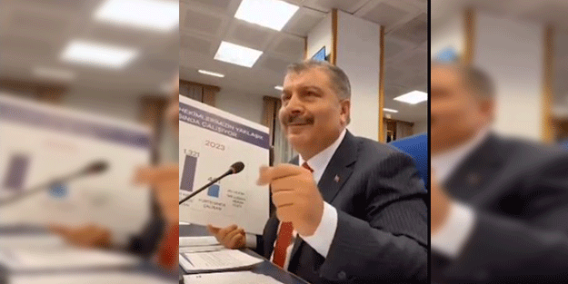 Sağlık Bakanı Koca'nın yaptığı para sayma işareti komisyona damga vurdu