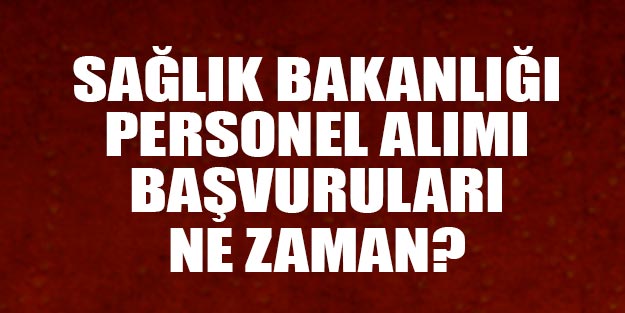Sağlık Bakanlığı personel alımı 2020 İŞKUR başvuru - Yeni Akit