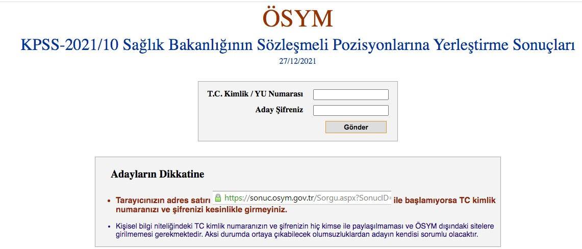 Sağlık Bakanlığı'nın sözleşmeli personel alım sonuçları sorgula! ÖSYM Sağlık Bakanlığı personel alımı sonuçları açıklandı mı?