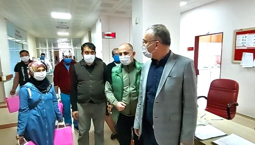 Sağlık çalışanlarına kadayıf jesti 