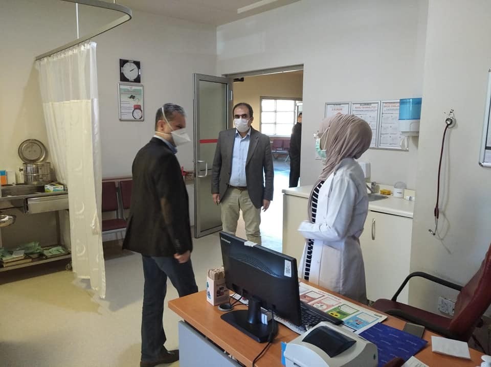 Sağlık çalışanlarına moral ziyareti 