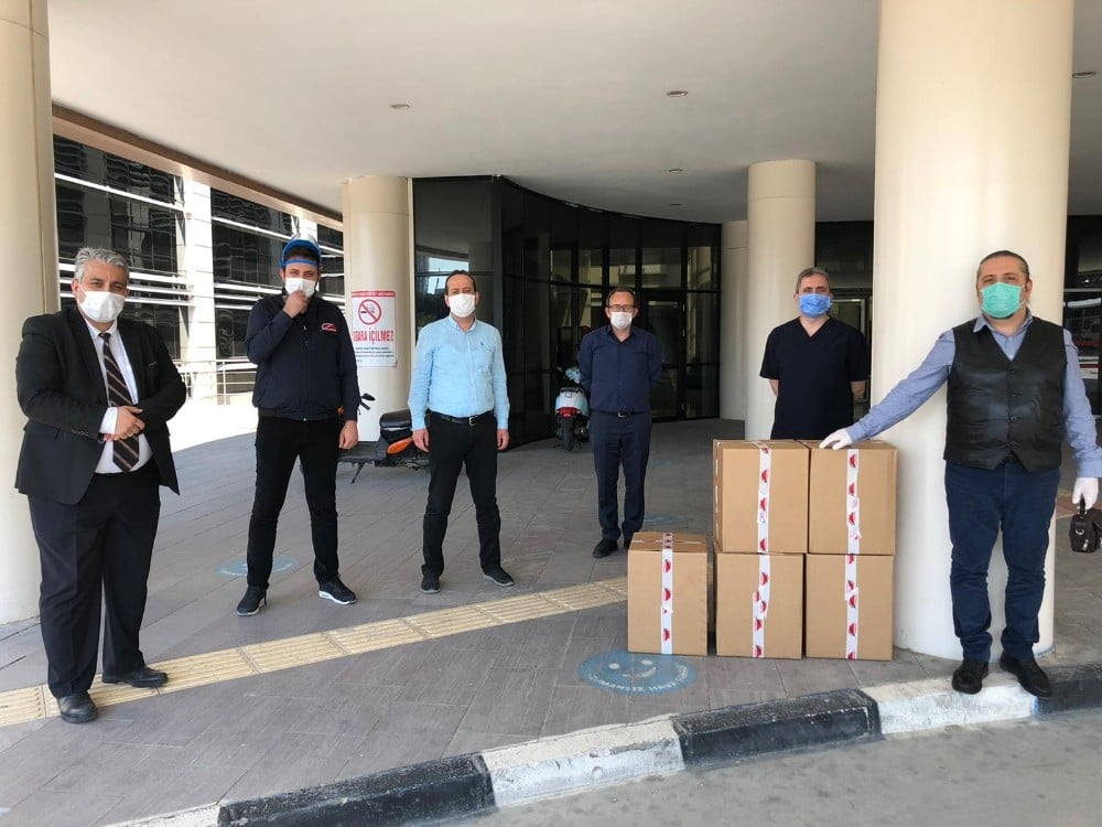 Sağlık çalışanlarına siperlik desteği 