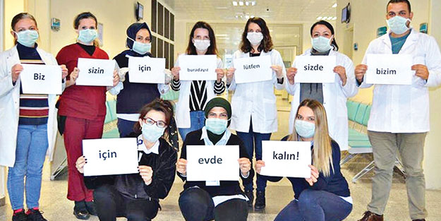 Sağlık çalışanlarına yardım seli