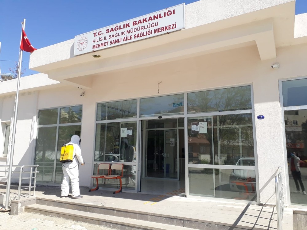 Sağlık kuruluşları dezenfekte edildi 