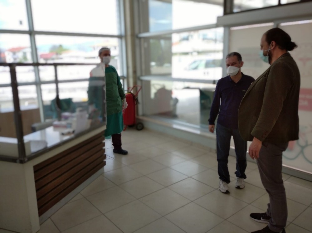 Sağlık Müdüründen Pandemi servisine ziyaret 