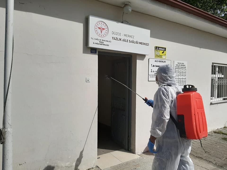 Sağlık ocakları her gün dezenfekte ediliyor 