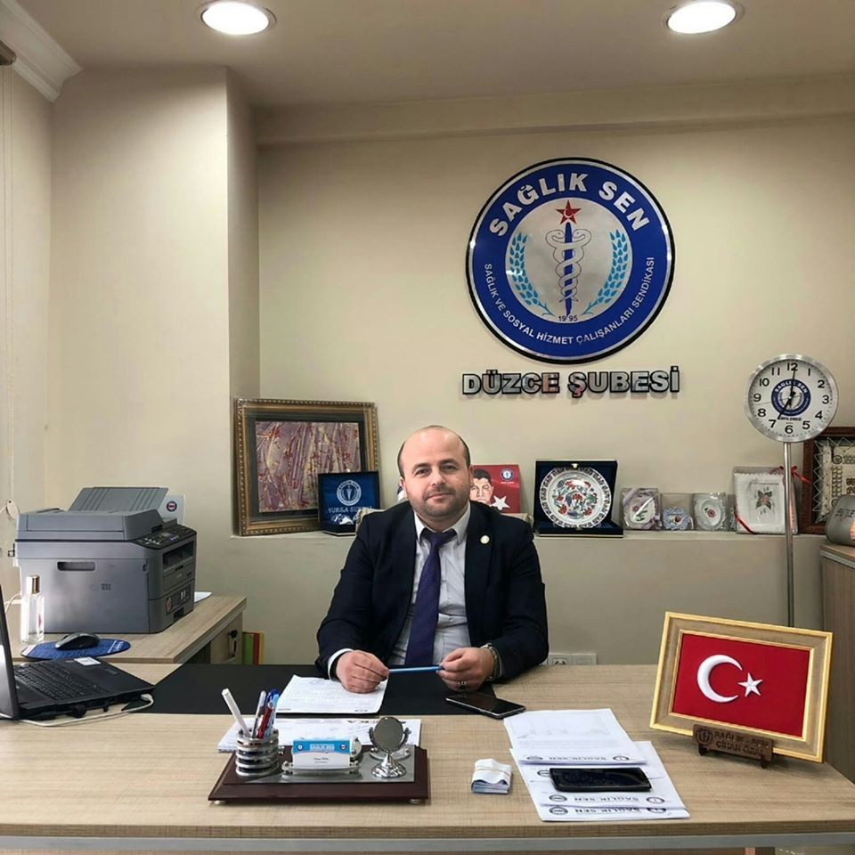 Sağlık-Sen Düzce Başkanı Özal “Sağlık çalışanları desten yazıyor” 