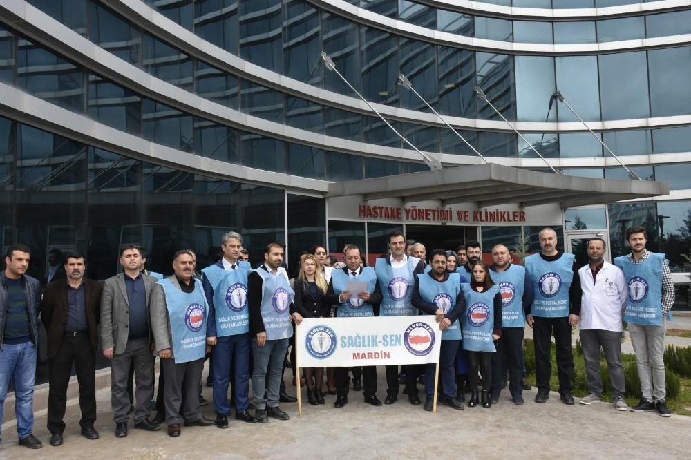 Sağlık-Sen Mardin Şubesinden doktora şiddet olayına kınama 