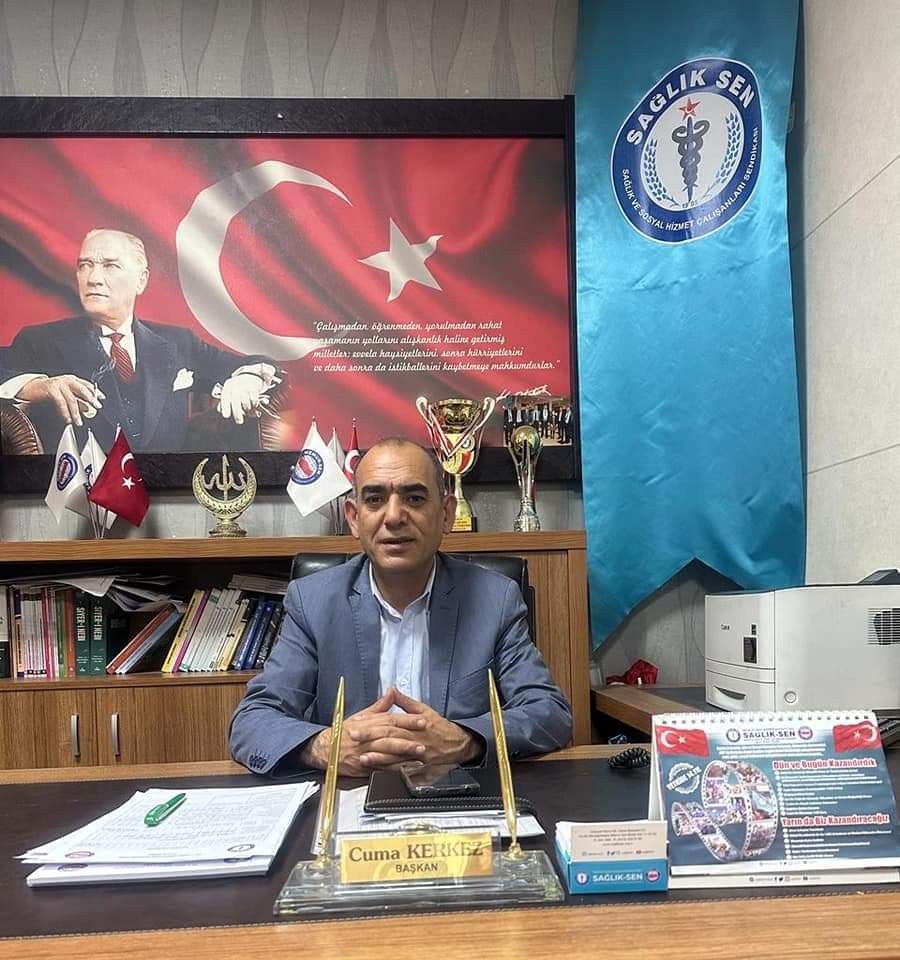 Sağlık-Sen Şube Başkanı Kerkez’den 29 Ekim mesajı: "Cumhuriyeti ilelebet yaşatacağız"
