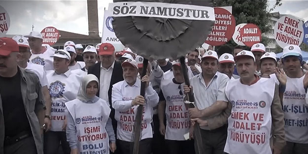Sağlık Sen’den Hak-İş’in yürüyüşüne destek