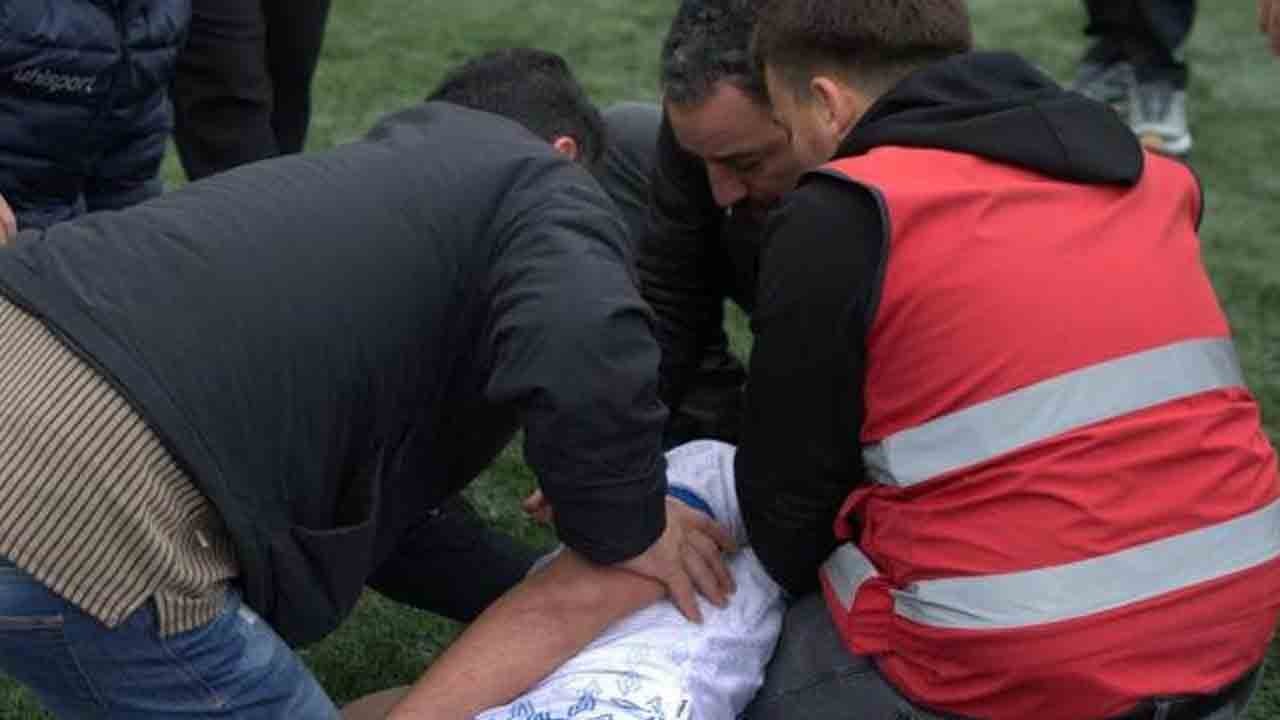 Sahada gözyaşı ve panik: Şampiyonluk maçı yarıda kaldı