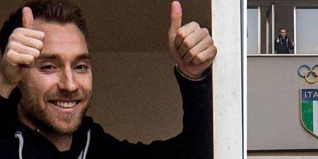 Sahada yere yığılan Eriksen'in ilk görüntüsü!