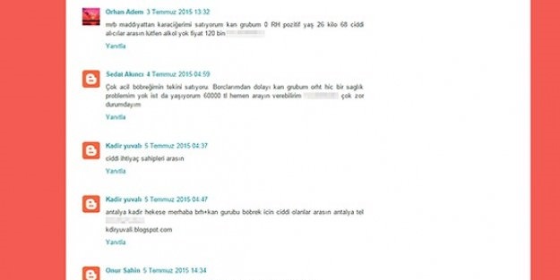 Sahibinden satılık böbrek!