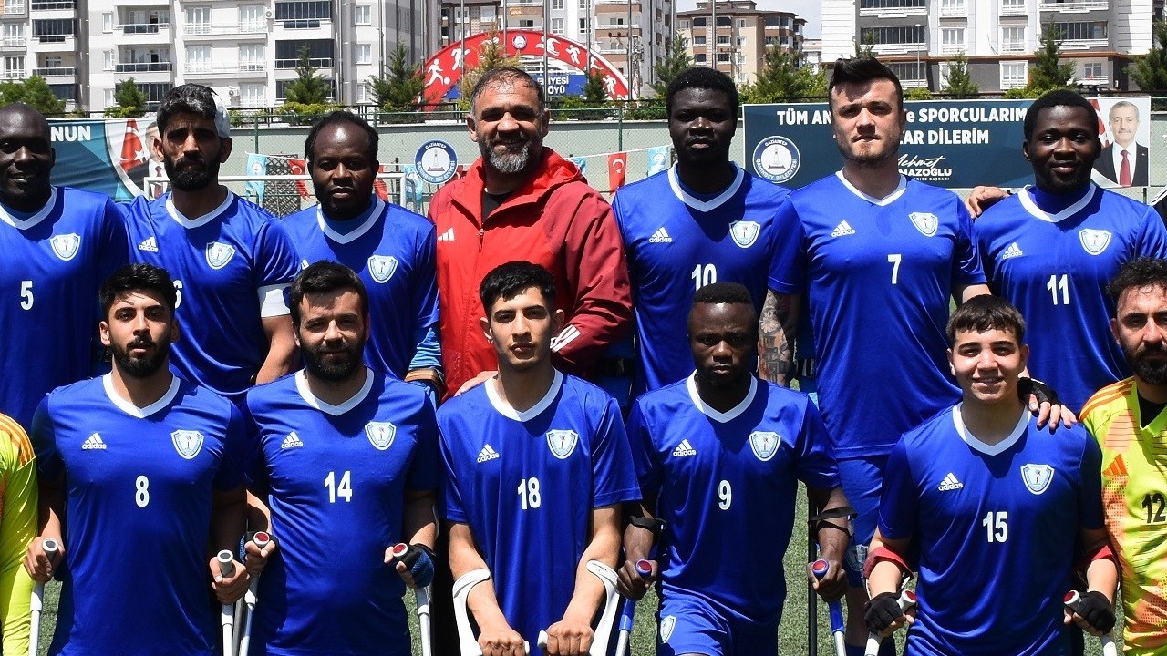 Şahinbey Ampute Futbol Takımı, deplasmanda farklı kazandı