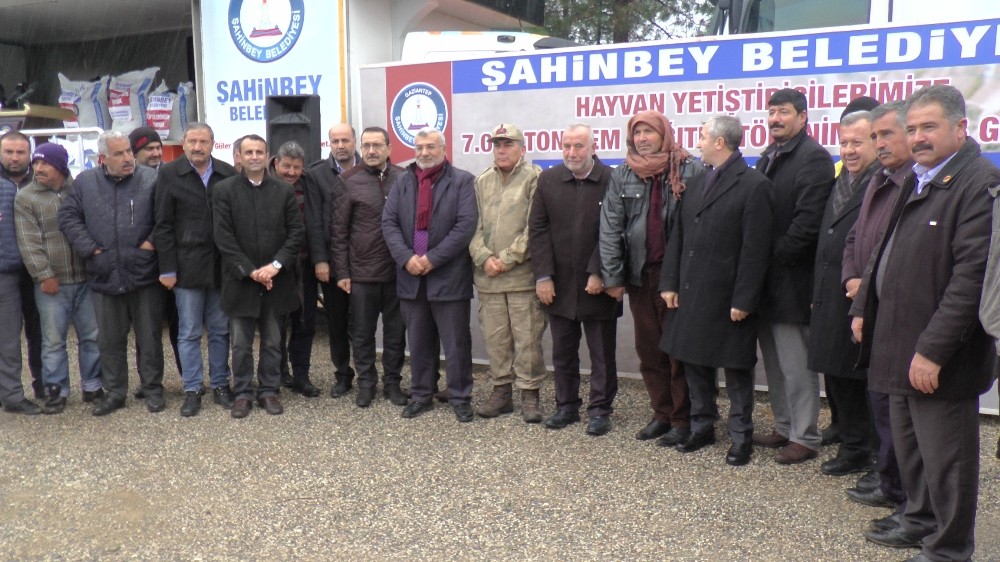 Şahinbey’de çiftçiye 7 bin ton yem dağıttı 