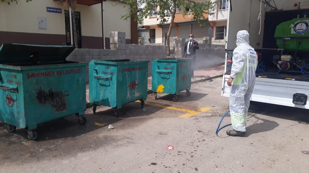 Şahinbey’de dezenfekte çalışmaları sürüyor 
