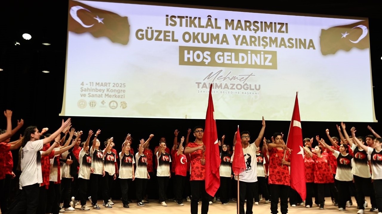 Şahinbey’de "İstiklal Marşını Güzel Okuma" yarışmasına büyük ilgi