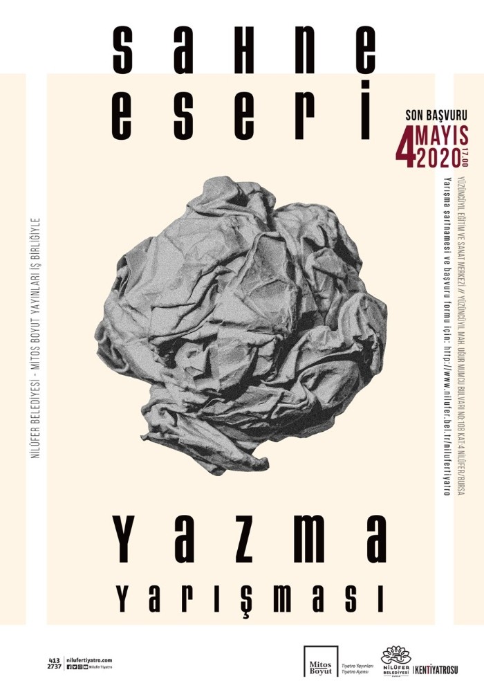 Sahne eseri yazma yarışmasına başvurular başladı 