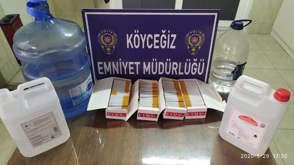 Sahte alkol üretilip satılan adrese polis baskını 