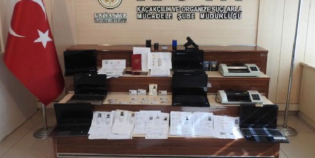 Sahte evrak düzenleyen 2 kişiye gözaltı
