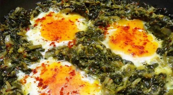 Ispanaklı yumurta tarifi