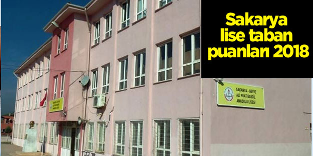 Sakarya lise 2018 2019 taban puanlarını yüzdelik dilim YEP ve kontenjanları