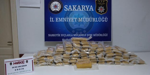 39,5 kilo uyuşturucu ele geçirildi: 1 gözaltı!