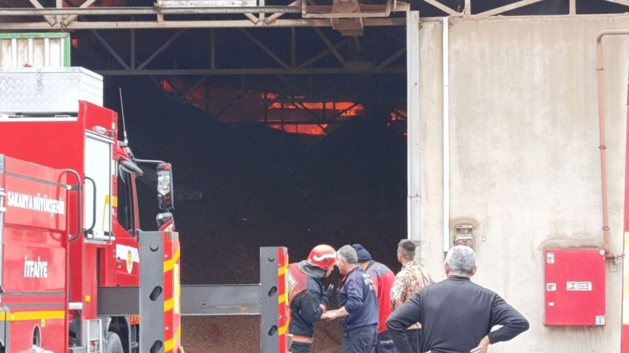 Sakarya'da fabrika yangını!