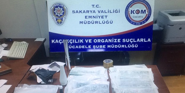Sakarya'da sahte para operasyonu