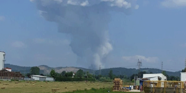 Sakarya’daki patlamada olay yerinden ilk fotoğraflar